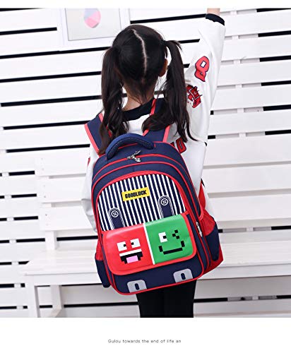 Mochilas Escolares para Niños Mochilas De Hombro para Niños De Escuela Primaria De 6-12 Años Mochilas para Estudiantes De Dibujos Animados De Princesa Ligera 40 * 30 * 14 Cm Melon Rojo