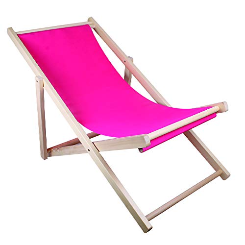 Mojawo Tumbona plegable de madera – Silla de playa plegable de madera – Silla de playa plegable silla silla de playa tumbona balcón silla de jardín