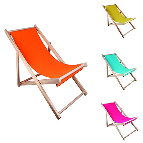 Mojawo Tumbona plegable de madera – Silla de playa plegable de madera – Silla de playa plegable silla silla de playa tumbona balcón silla de jardín