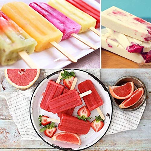 Molde para Helados, Reutilizable Moldes Silicona, Fabricantes de Paletas Heladas, Moldes de Silicona para Helados, Herramientas de Perfecto Para FiestasApto para adultos y niños(3 frutas diferentes)