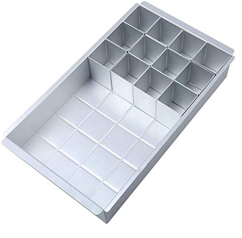 Molde Rectangular De Aluminio Para Pasteles, Molde Para Hornear, Molde Alfanumérico Para Pasteles, Molde Para Hornear, Molde De Fondo Plano, Molde Para Hornear Pan De Chocolate Ajustable