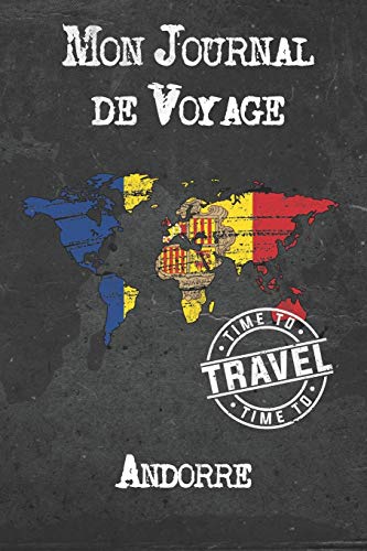 Mon Journal de Voyage Andorre: 6x9 Carnet de voyage I Journal de voyage avec instructions, Checklists et Bucketlists, cadeau parfait pour votre séjour à Andorre et pour chaque voyageur.