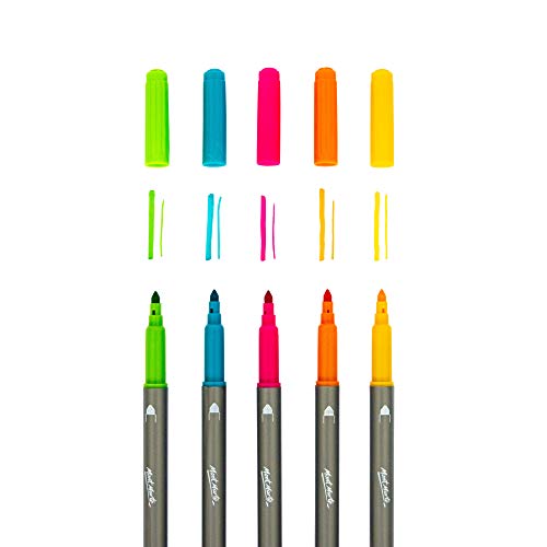 Mont Marte Rotuladores de Colores - 54 piezas con Doble Punta - Marcador ideal para Colorear, Escribir a Mano y Caligrafía en adultos - Perfecto para Principiantes, Adultos, Artistas