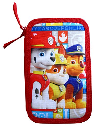 Montichelvo- Paw Patrol Estuche, Color Rojo (51859)