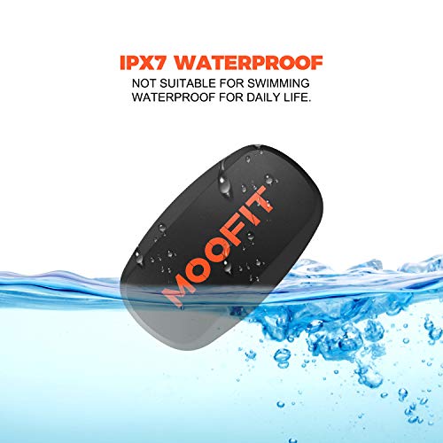 moofit Sensor de Frecuencia Cardíaca Cinta Pulsometro Bluetooth & Ant+ Pulsometro Banda Pectoral Pecho para Zwift, Wahoo, Endomondo, Openrider, Elite hrv App, iCardio