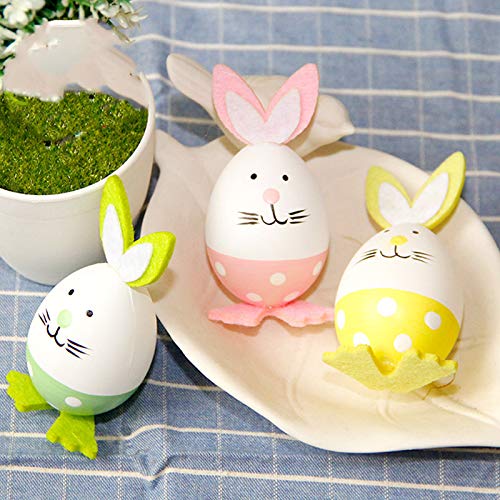 Morbuy Pascua Decoration, Huevos de Pascua Ninos Mini Juguetes Manualidades de Pascua La Decoración y El Regalo (Huevo Conejo A)