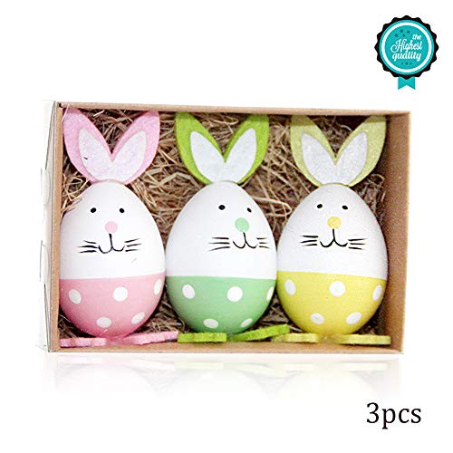 Morbuy Pascua Decoration, Huevos de Pascua Ninos Mini Juguetes Manualidades de Pascua La Decoración y El Regalo (Huevo Conejo A)