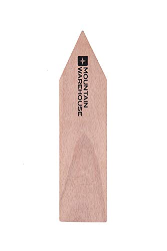 Mountain Warehouse Cepillo del Calzado - Kit del Cuidado del Cepillo del Calzado 80g de 185m m x de 47m m, diseño de Madera de Haya y Animal DOMÉSTICO se eriza, limpiado One Talla única