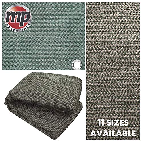 MP Essentials – Carpa de suelo tejida resistente a la intemperie y a la putrefacción, color verde y gris, color Green & Grey, tamaño 2.5 x 4.5m