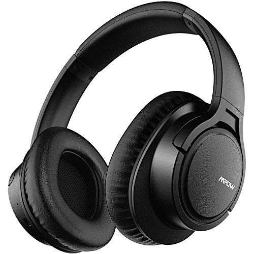 Mpow H7 Cascos Bluetooth Diadema, 25hrs de Reproducir, Hi-Fi Sonido, Cascos Bluetooth Inalámbricos con Micrófono Incorporado, Auriculares Bluetooth Diadema para TV, Móvil, PC-Negro