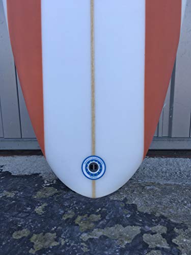 Mulder Shapes Waikiki Tabla Surf, Adultos Unisex, Líneas Naranjas, 7'6