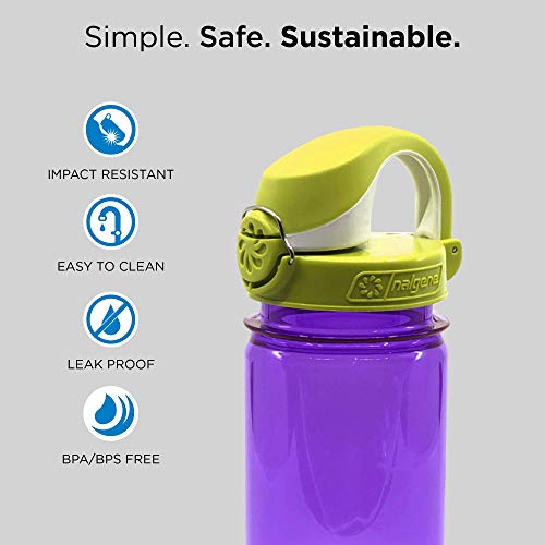 Nalgene 12oz OTF Kids, Melon (Green w/Green Cap)