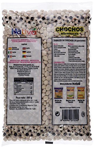 Nativo Chochos Altramuces - 6 Paquetes de 500 gr - Total: 3000 gr