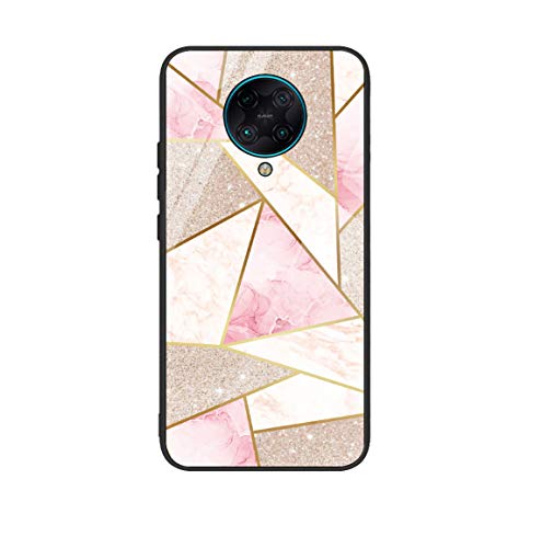 N/D Funda compatible con Xiaom i Poco F2 Pro funda de teléfono móvil de mármol, vidrio templado 9H, resistente a los arañazos, suave carcasa rígida para Xiaom i Poco F2 Pro