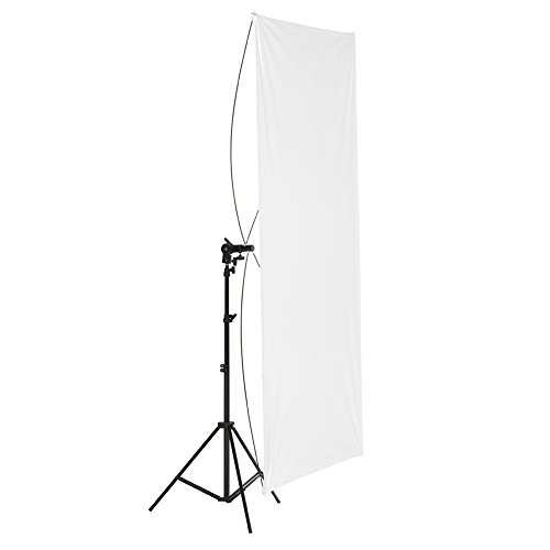 Neewer 88,9 cm x 177,8 cm/90 x 180 cm Estudio fotográfico Dorado/Plateado y Negro/Blanco en Panel de luz Reflector con 360 Degree rotación de un Soporte de Pared y Bolsa de Transporte