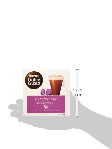 Nescafé DOLCE GUSTO Café CHOCOCINO CARAMEL - Pack de 3 x 16 cápsulas - Total: 48 Cápsulas