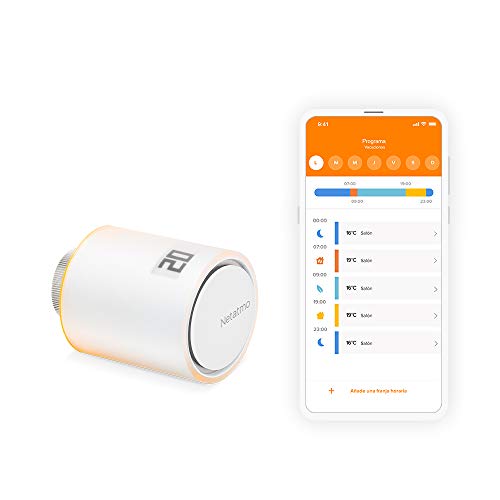 Netatmo Valvulas Termostaticas Wifi Inteligente Módulo adicional para el Termostato Intelligente y para el Paquete para calefacción colectiva, NAV -ES