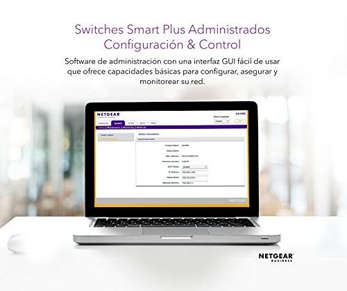 Netgear Nighthawk GS808E-100PES Switch Gaming S8000 (Optimizado para Streaming y Juegos, 8 Puertos Gigabit Ethernet), Color Negro