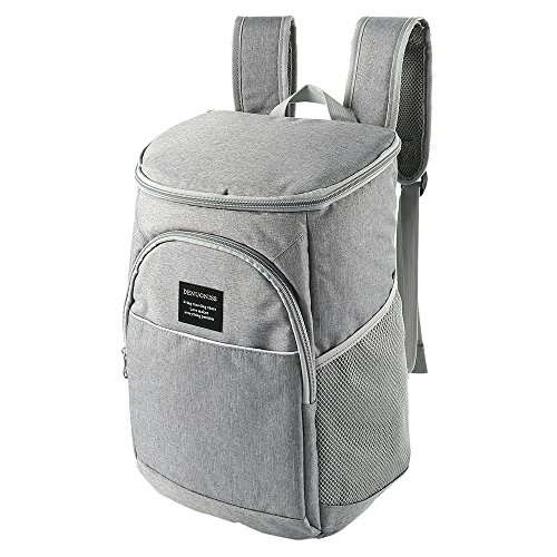 New_Soul Mochila de Aislamiento al Aire Libre Bolsa de Almuerzo Picnic Refrigerador Para Hombres Mujeres Niños Bebé Bolso Térmico Para Camping Excursión Playa Refrescos de Pingenaneer (gris)