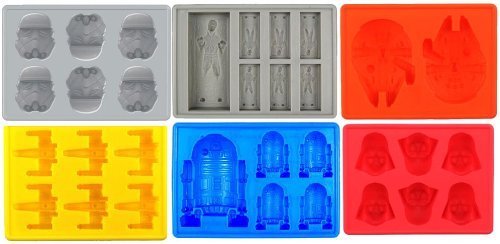 Newyond Star Wars - Bandejas para hielo de silicona para fiesta temática, silicona, Ice Ball Maker, mediano