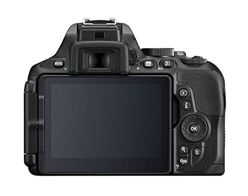 Nikon D5600 - Kit de cámara réflex de 24.2 MP con objetivo AF-P DX 18 - 55 mm VR, pantalla táctil de 3", Full HD, color negro - Versión Europea