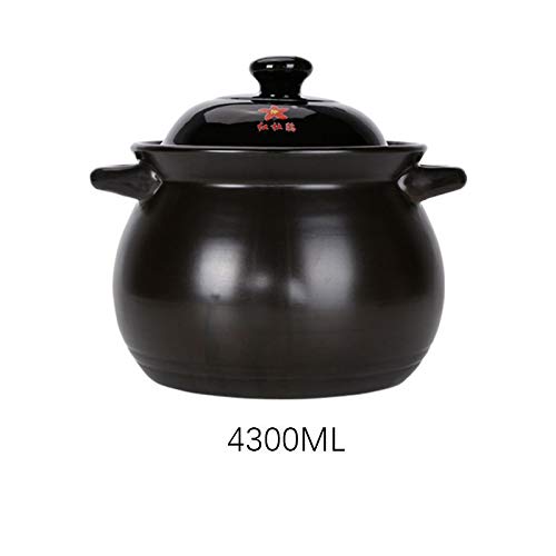 Non Stick Cazuela Con Tapa,Ideal Para Cociendo Slow Cooking Lento A Fuego Lento,Gran Capacidad Oval Cacerola Negro 4.3l