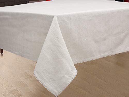 NORA HOME Mantel Smooth 100% algodón hasta 3 Metros (Lino, 150x200cm)