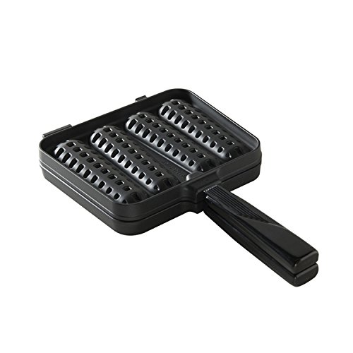 NordicWare 01975 Nordic Waffle Dippers Pan - Gofrera para gofres (aluminio, 20 L), color negro