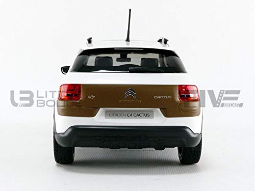 Norev 1:18 2014 Citroen C4 Cactus-Pearl White & Chocolate Airbump Modelo con Chocolate, Color Blanco Perla (NV181651)