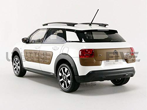 Norev 1:18 2014 Citroen C4 Cactus-Pearl White & Chocolate Airbump Modelo con Chocolate, Color Blanco Perla (NV181651)