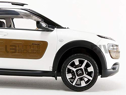 Norev 1:18 2014 Citroen C4 Cactus-Pearl White & Chocolate Airbump Modelo con Chocolate, Color Blanco Perla (NV181651)