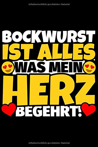 Notizbuch liniert: Bockwurst Geschenke für Bockwurst-Liebhaber lustig