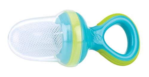 Nuby ID5397AQUA - Alimentador antiahogo con redecilla, color agua