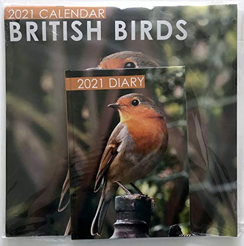 Nuevo calendario y diario conjunto de pájaros británicos 2021 esto será un gran regalo de Navidad. Este artículo ya viene envuelto en regalo.