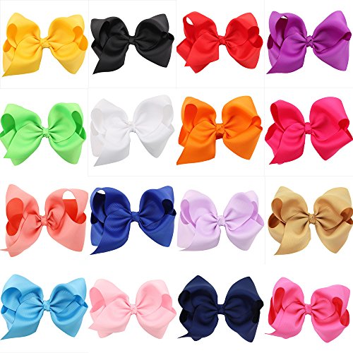 Nunca te rindas 10 Unids Boutique Grosgrain Cinta Molinillo de Pelo Arcos Clips de Cocodrilo para Niñas Bebés Niños Pequeños Adolescentes Regalos (Color : Fuchsia)