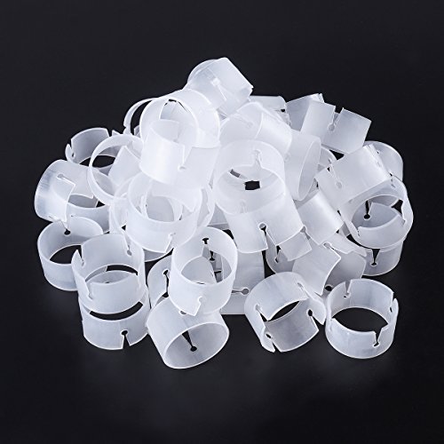 NUOLUX NUOLUX 50pcs globo arco conectores Clip anillo hebilla globo flor para la decoración de la boda del partido