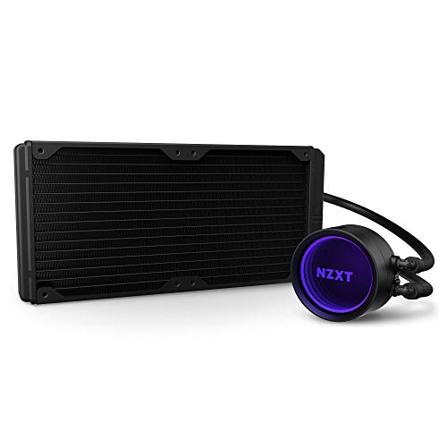 NZXT Kraken X63 280 mm - RL-KRX63-01 - Refrigerador líquido de CPU AIO RGB - Diseño de espejo giratorio infinito - Alimentado por CAM V4 - Ventiladores de radiador Aer P 140 mm (2 incluidos)