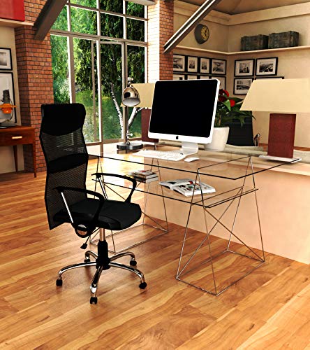 Office Cristales - Juego de 2 cristales color transparente para salón,escritorio,despacho,estudio,habitación juvenil,ideal teletrabajo. Caballetes a comprar aparte