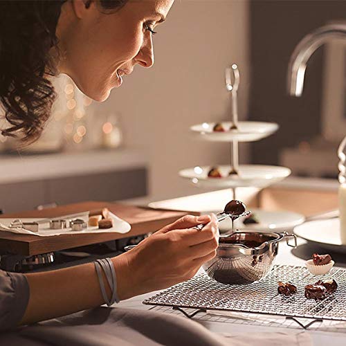 Ollas para Baño María, 1/2-Quart 2 Tazas Premium Acero Inoxidable Batidor Respetuoso Ollas Para Chocolate, Queso, Mantequilla, Natillas, Budines y Salsas Delicadas