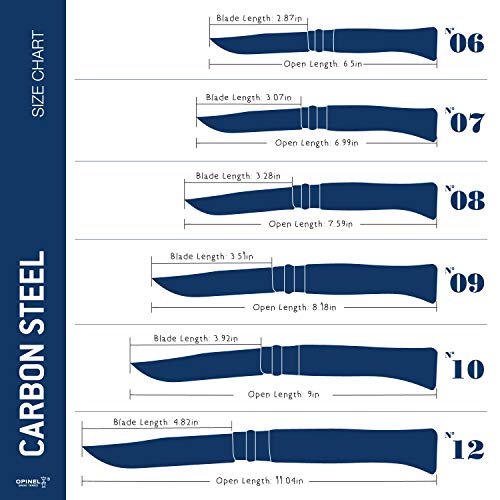 Opinel 4424007- Navaja de acero al carbón, Beige, Modelo 7