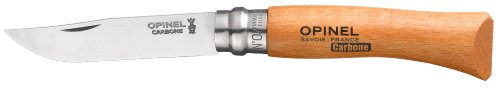 Opinel 4424007- Navaja de acero al carbón, Beige, Modelo 7