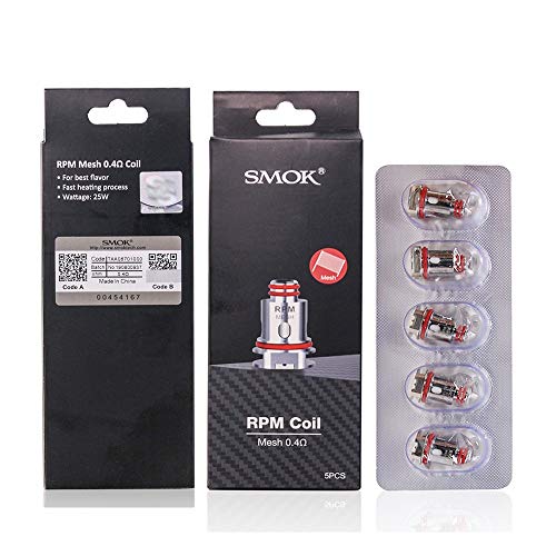 Original RPM Coil Mesh 0.4ohm Triple 0.6ohm Quartz 1.2ohm SC 1.0ohm Core para E Cigarette RPM40 Pod Kit Vape-5pcs