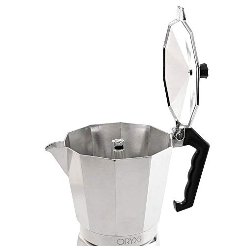 Oryx 5056014 Cafetera Aluminio 12 Tazas, 600 ML