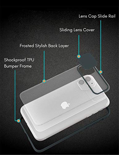 OWM Funda para iPhone 11 antigolpes Funda de Silicona Protectora Negro Satinado [Protector cámaras Deslizante] para iPhone 11 de Apple (2019) - Negro