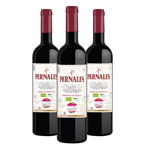 Pack Pernales Ronda Ecológico Merlot-Syrah 3 botellas de 75 cl - Vino tinto ecológico D.O."Sierras de Málaga"