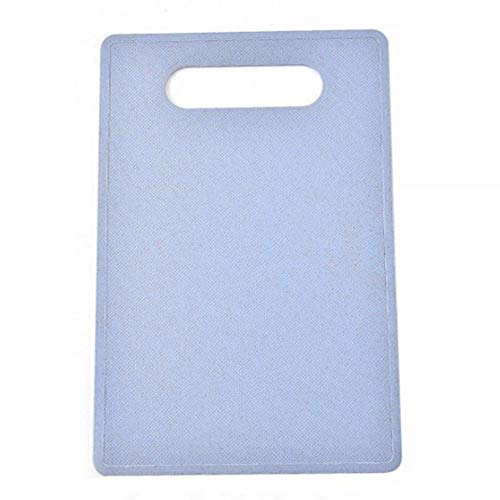 Paja de trigo Tablas de cortar con agujero para colgar Diseño antideslizante textura corte de la cocina placas de herramienta para la carne de la fruta que taja vehículos Boards Gadgets (Blue)