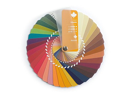 Paleta de color en formato abanico para el color tipo Otoño con 35 colores