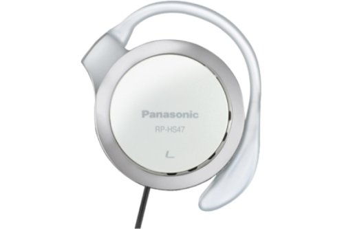 Panasonic RP-HS47E-W - Auriculares de Clip Compactos Plegables (108 dB, Auriculares Poliamida, Diseño ultradelgado, 3.5 mm, 32 Ohmio), Color Blanco