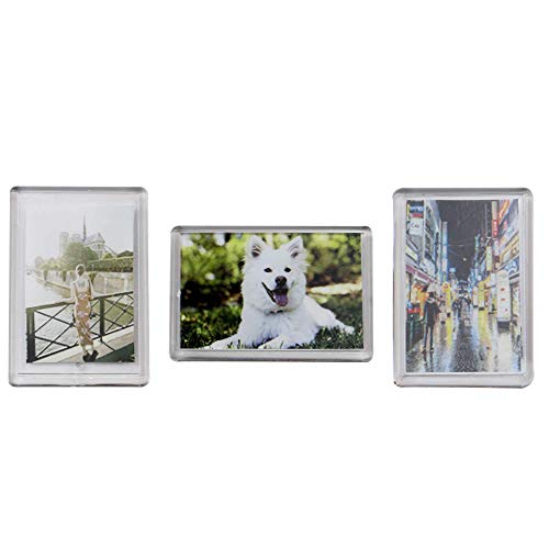 Paquete de 20 Mini Imanes Marco de Fotos | Imanes de Nevera Foto titulares | Accesorios para el hogar personalizados | Idea de regalo de recuerdo de memoria | Pukkr