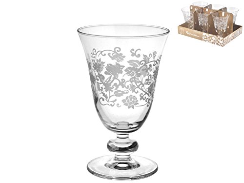 Pasabahce 846828 - Juego de 6 copas de vino de cristal para decoración de mesa